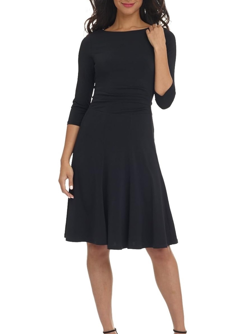 Rekucci Women's Flippy Fit N' Flare Dress with 3/4 Sleeves - Brand new with tags